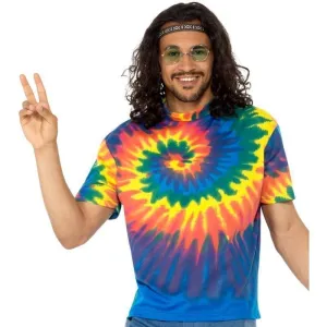 1960s Tie Dye T Shirt Adult Multi