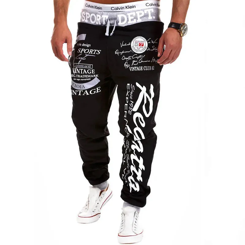 2024 New Men Jogging Long Pants Autumn and Winter Mens Fleece Hip Hop Sweatpants Soft Sports Pants Jogging Pant