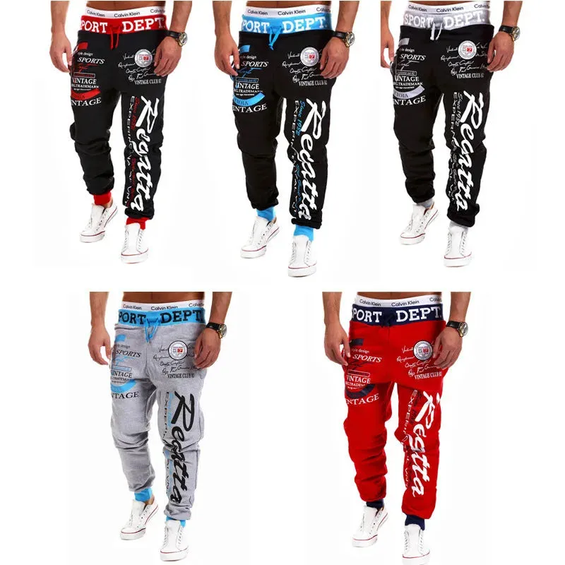 2024 New Men Jogging Long Pants Autumn and Winter Mens Fleece Hip Hop Sweatpants Soft Sports Pants Jogging Pant