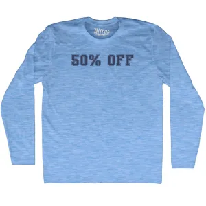 50% OFF Adult Tri-Blend Long Sleeve T-shirt