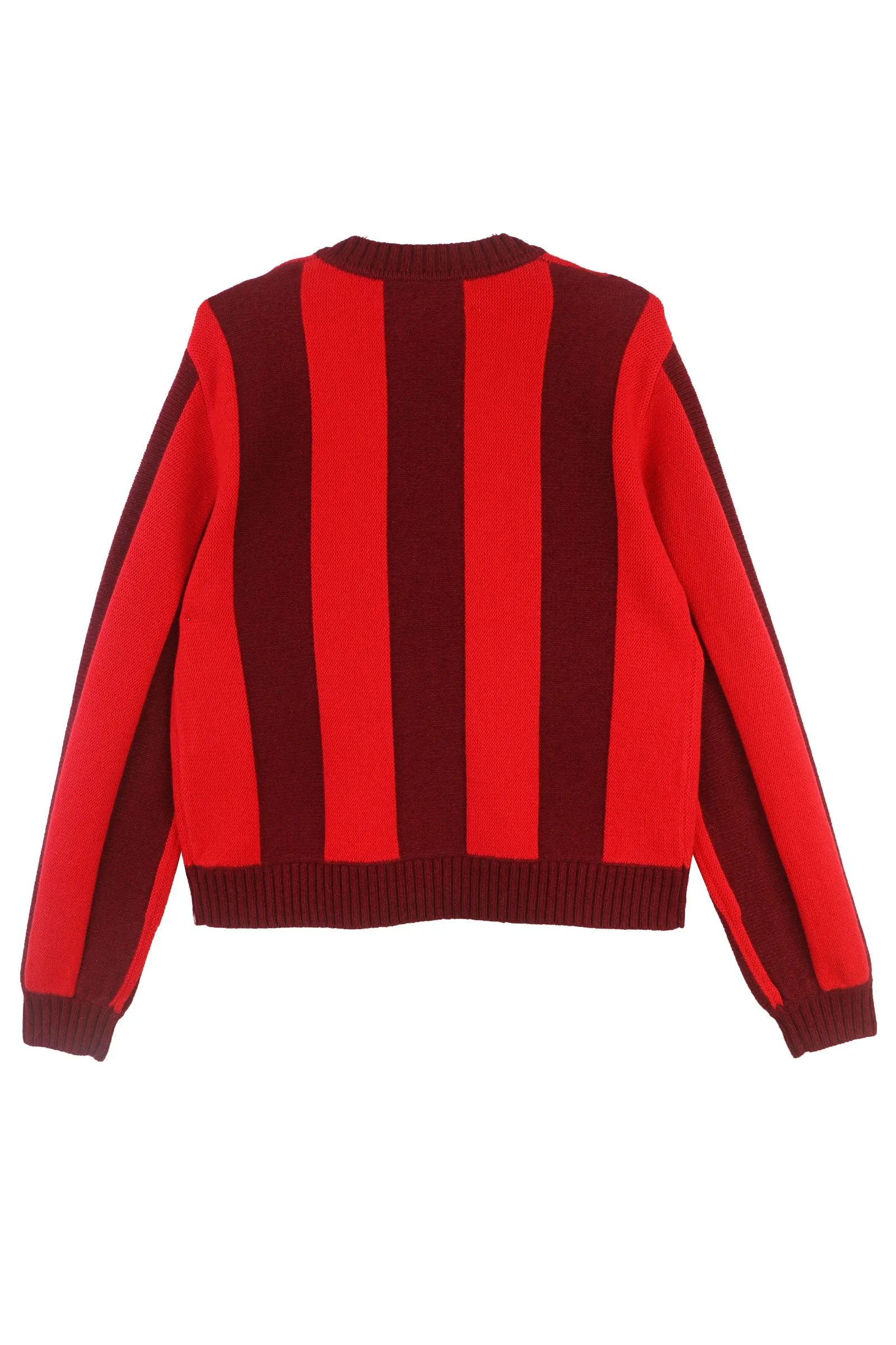 Ace Cardigan Burgundy Stripe