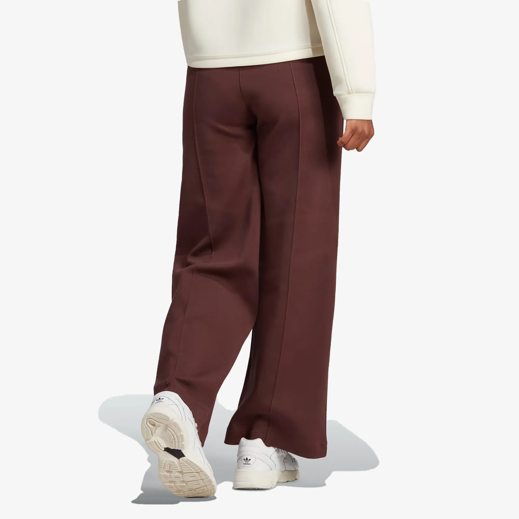 Adidas Originals | WMN'S PREMIUM ESSENTIALS WIDE-LEG PINTUCK PANTS  { BROWN