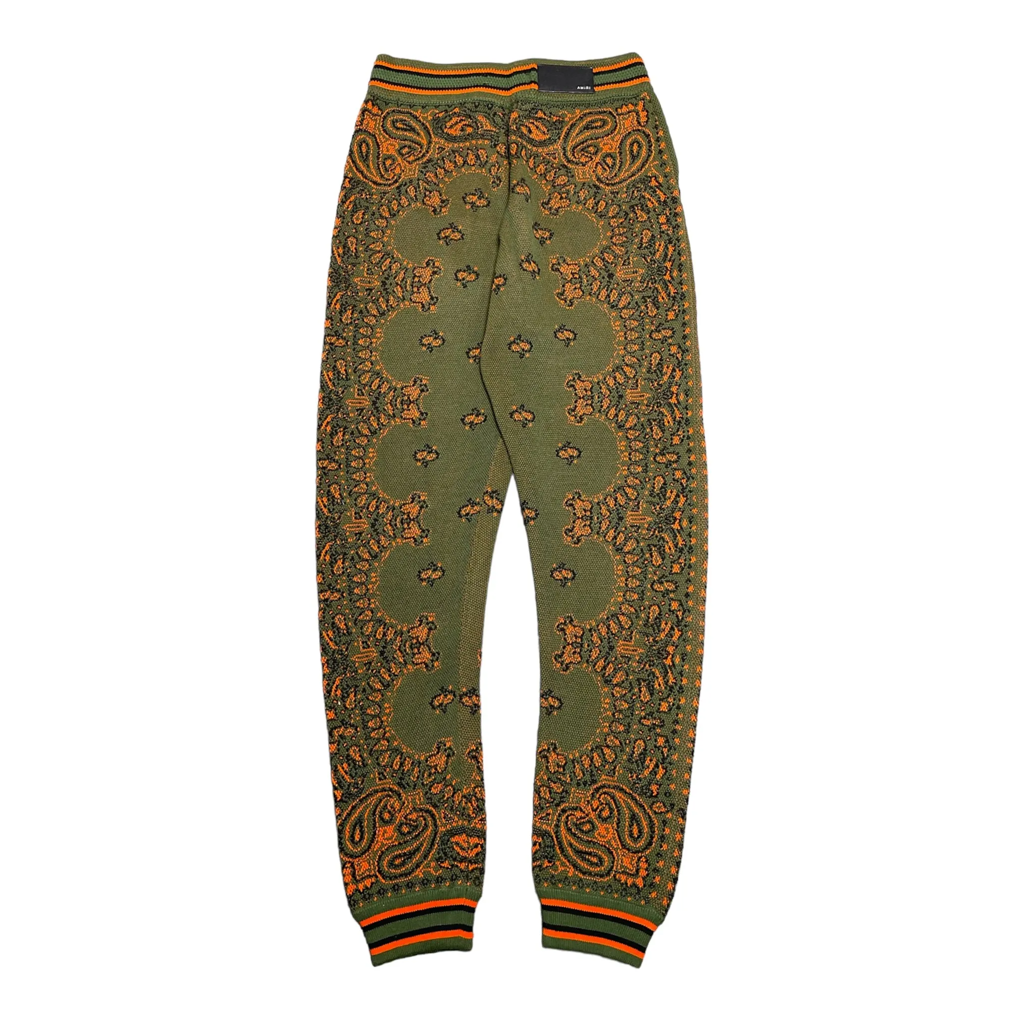 Amiri Bandana B-Ball Sweatpants Khaki Orange