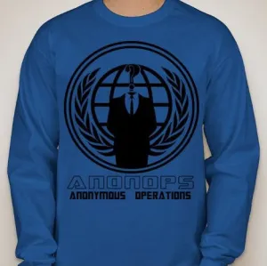 Anonymous Operations - AnonOps Long Sleeve T-shirt