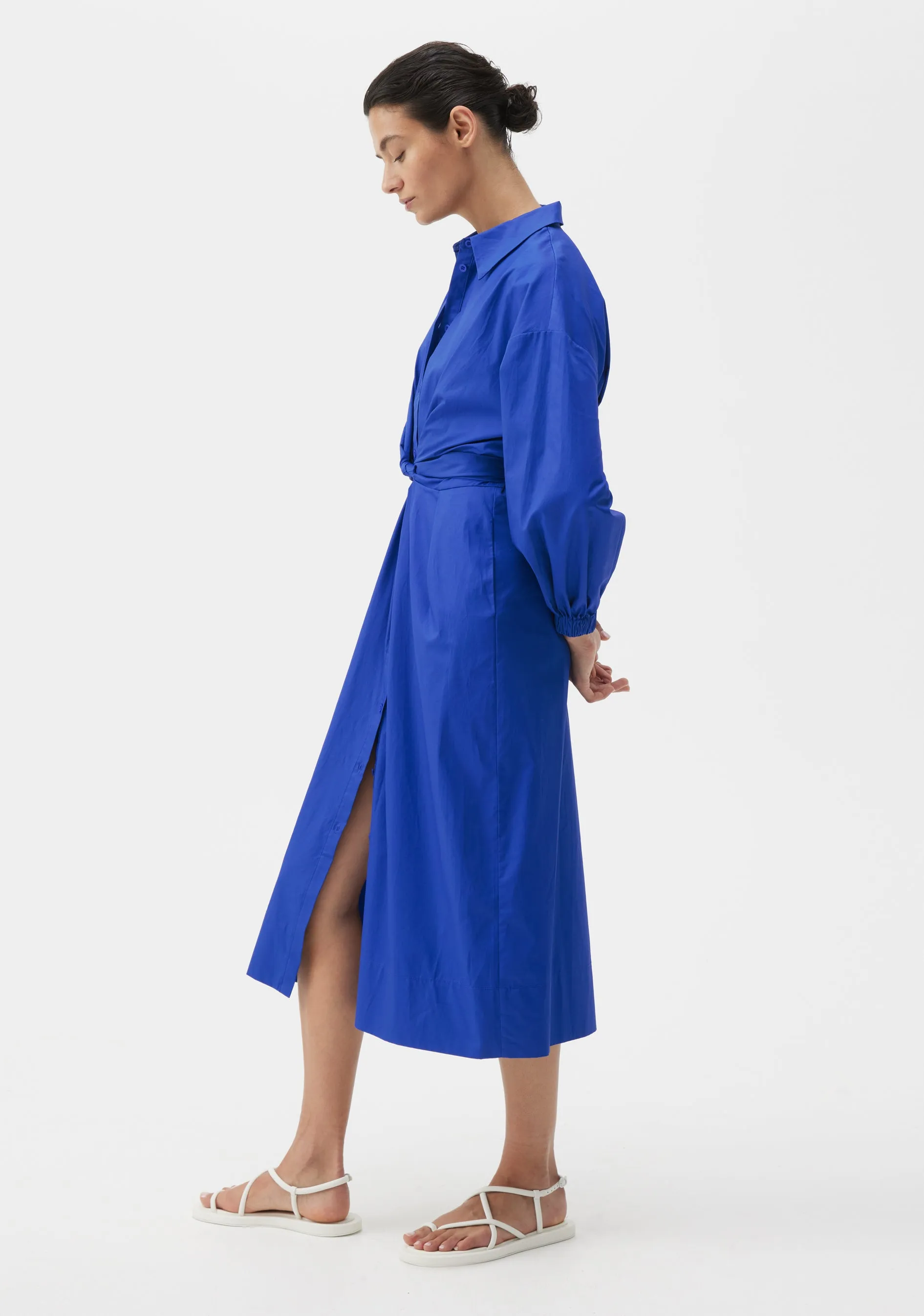 Ari Shirt Dress_Cobalt