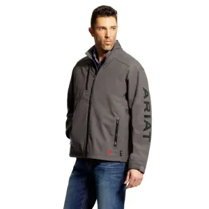 ARIAT - FR Mens Team Logo Jacket, Iron Gray