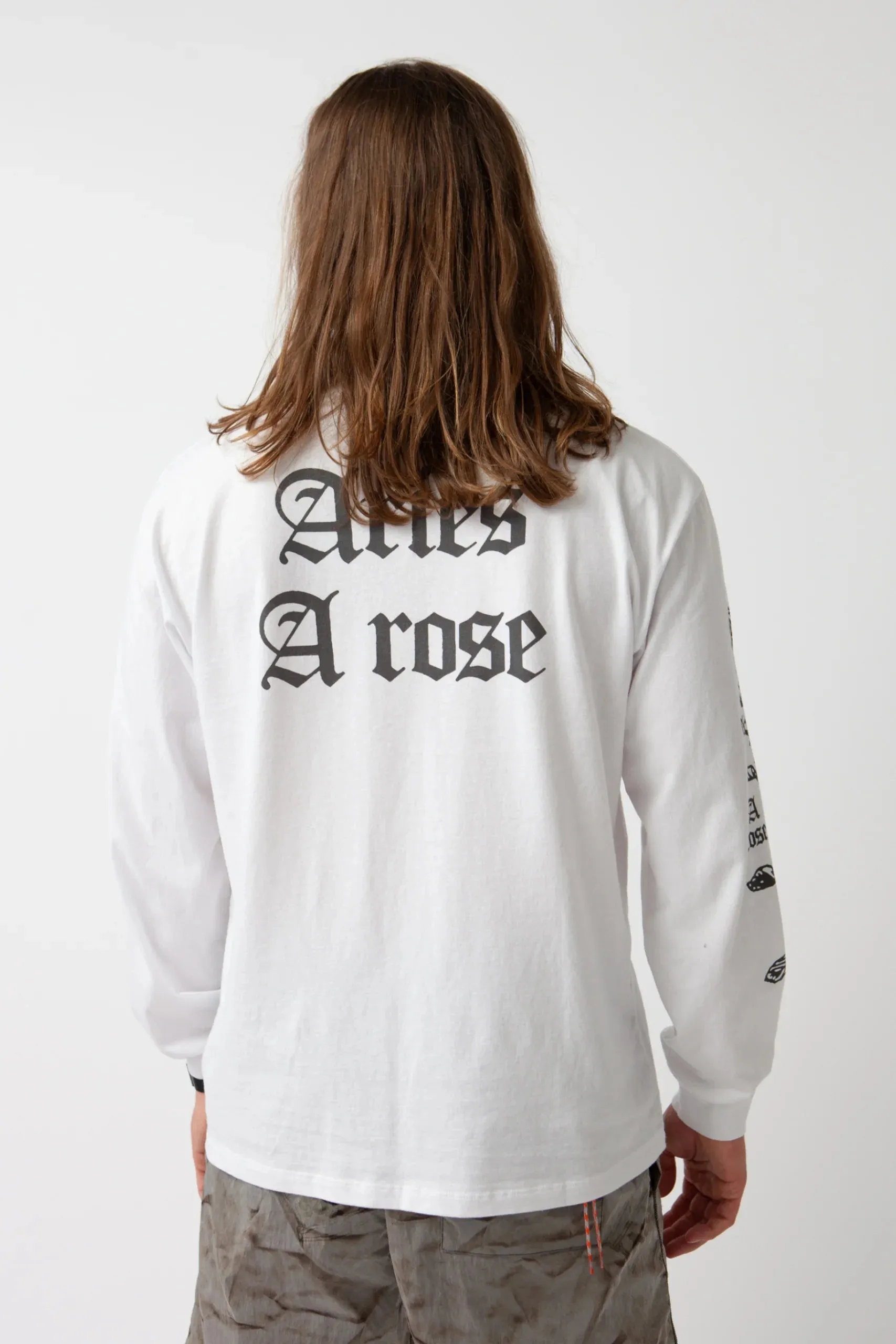 ARIES AROSE LS TEE WHITE / ARIES