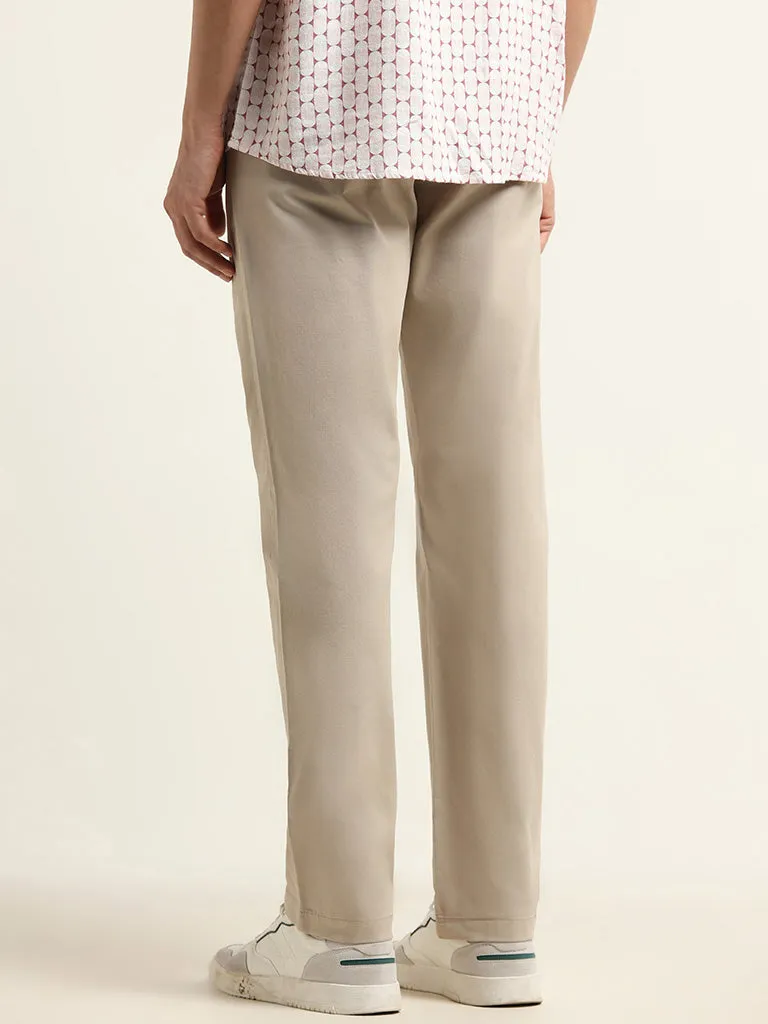 Ascot Beige Relaxed Fit Chinos