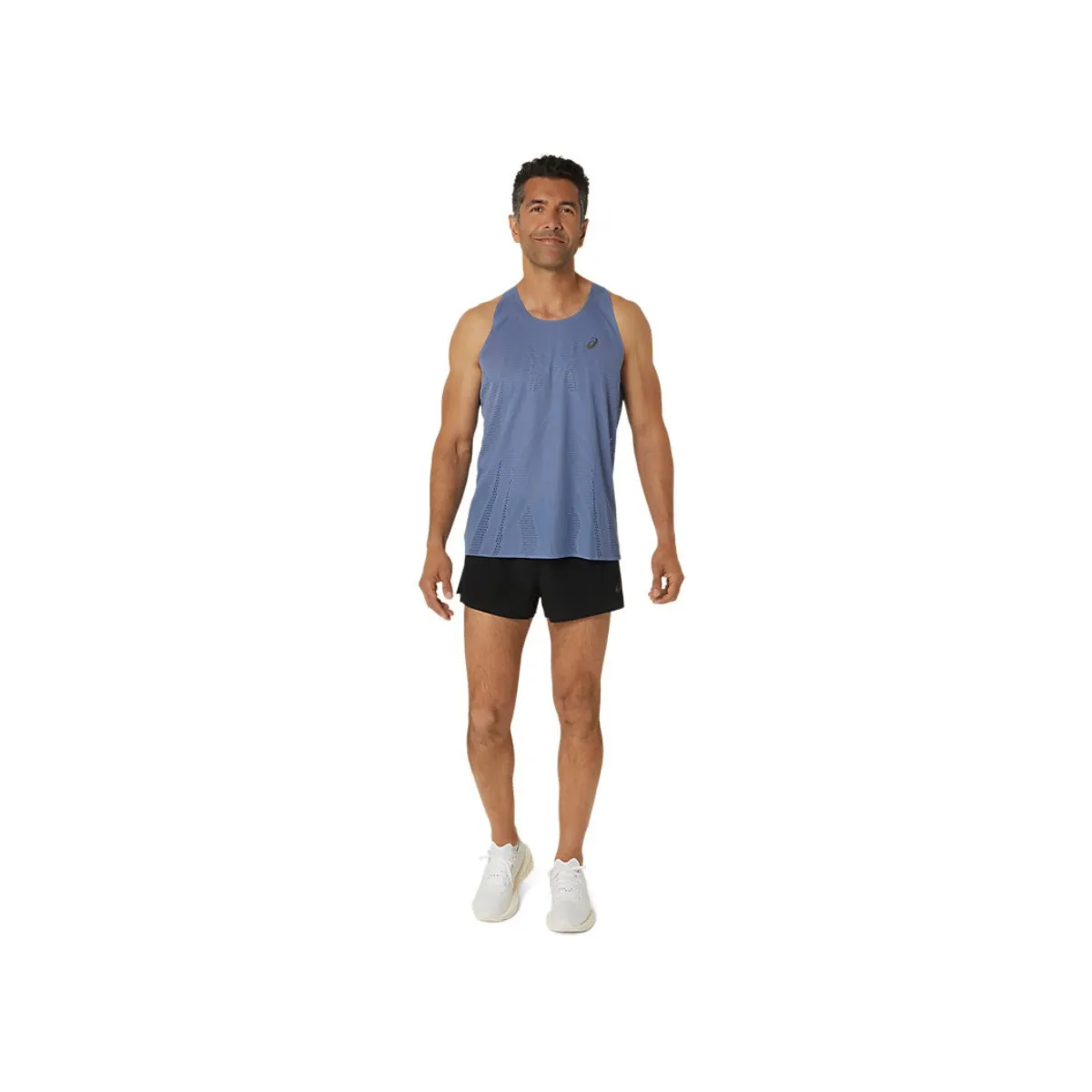 Asics Metarun Singlet Blue Sleeveless Shirt