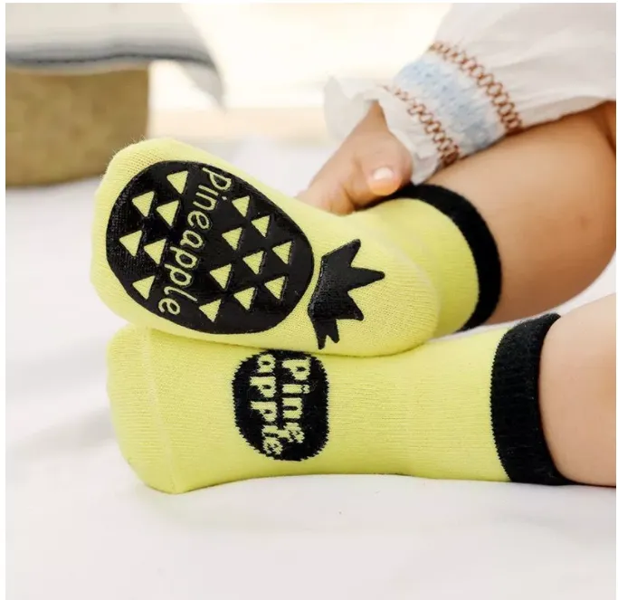 Baby Unisex Cotton & Silicone Non-Slip Socks