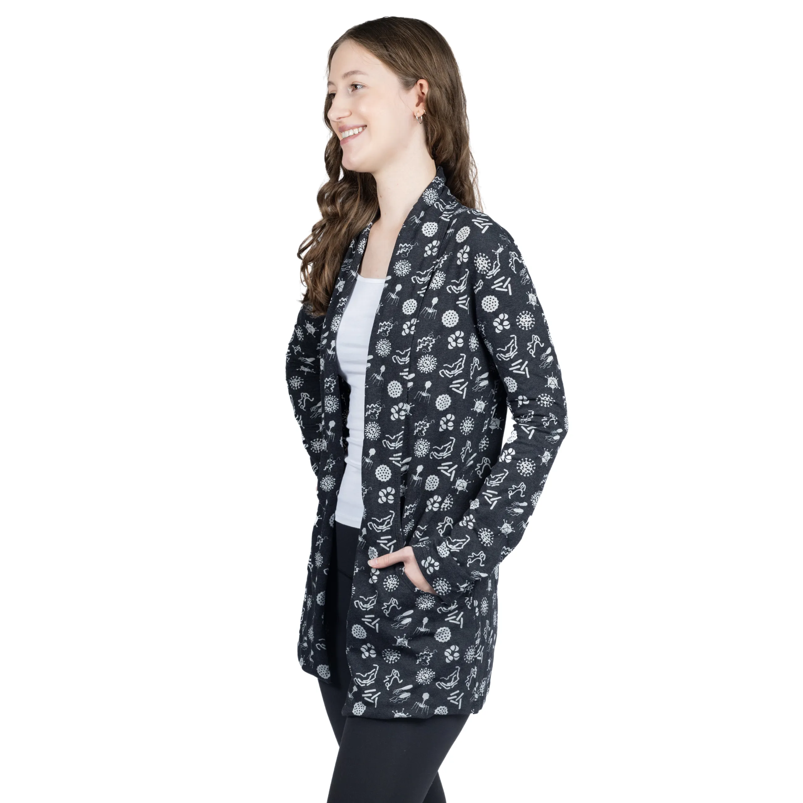 Bacteria and Viruses Burnout Cardigan