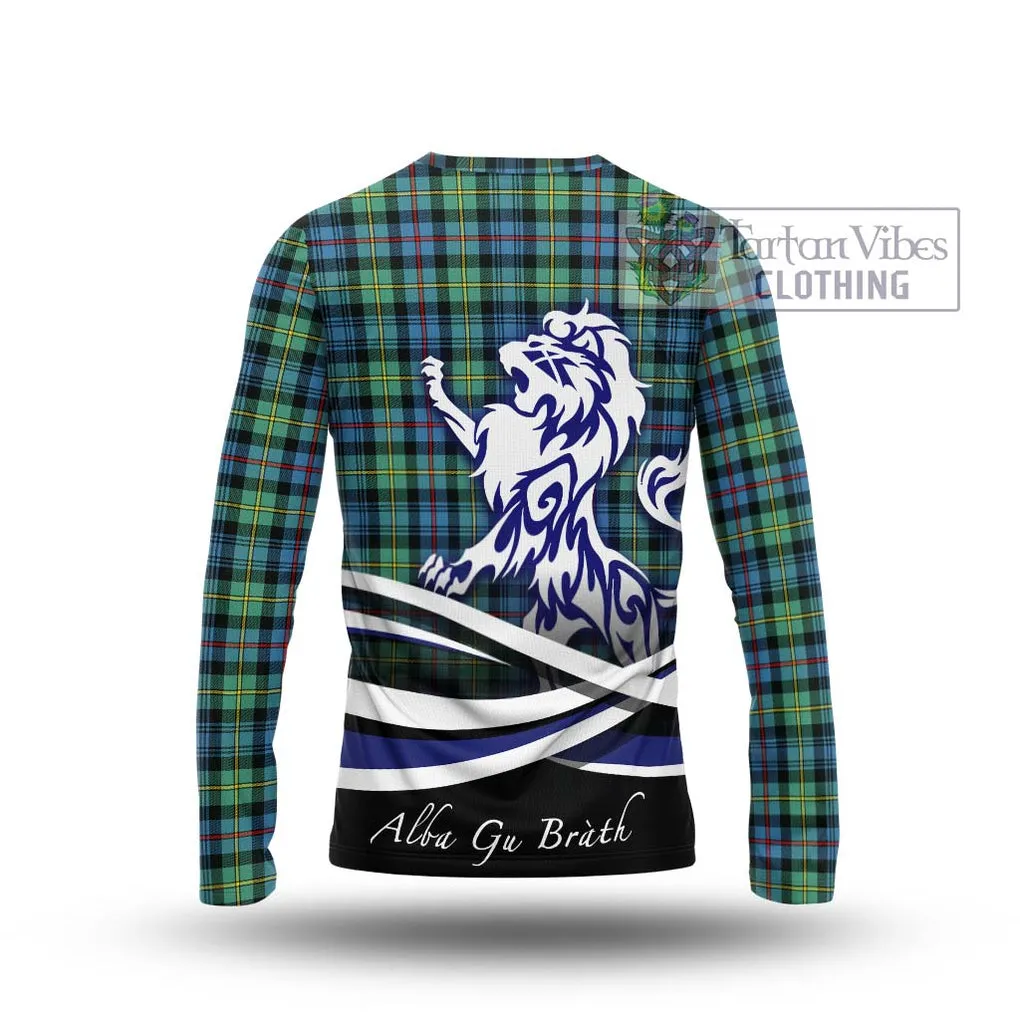 Bailey Ancient Tartan Long Sleeve T-Shirt with Alba Gu Brath Regal Lion Emblem