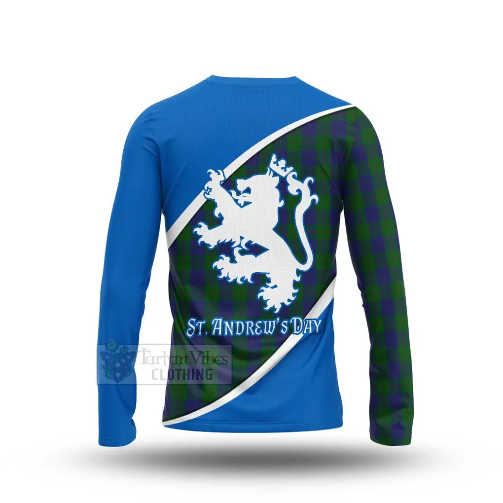 Barclay Family Crest Tartan Long Sleeve T-Shirt Celebrate Saint Andrew's Day in Style