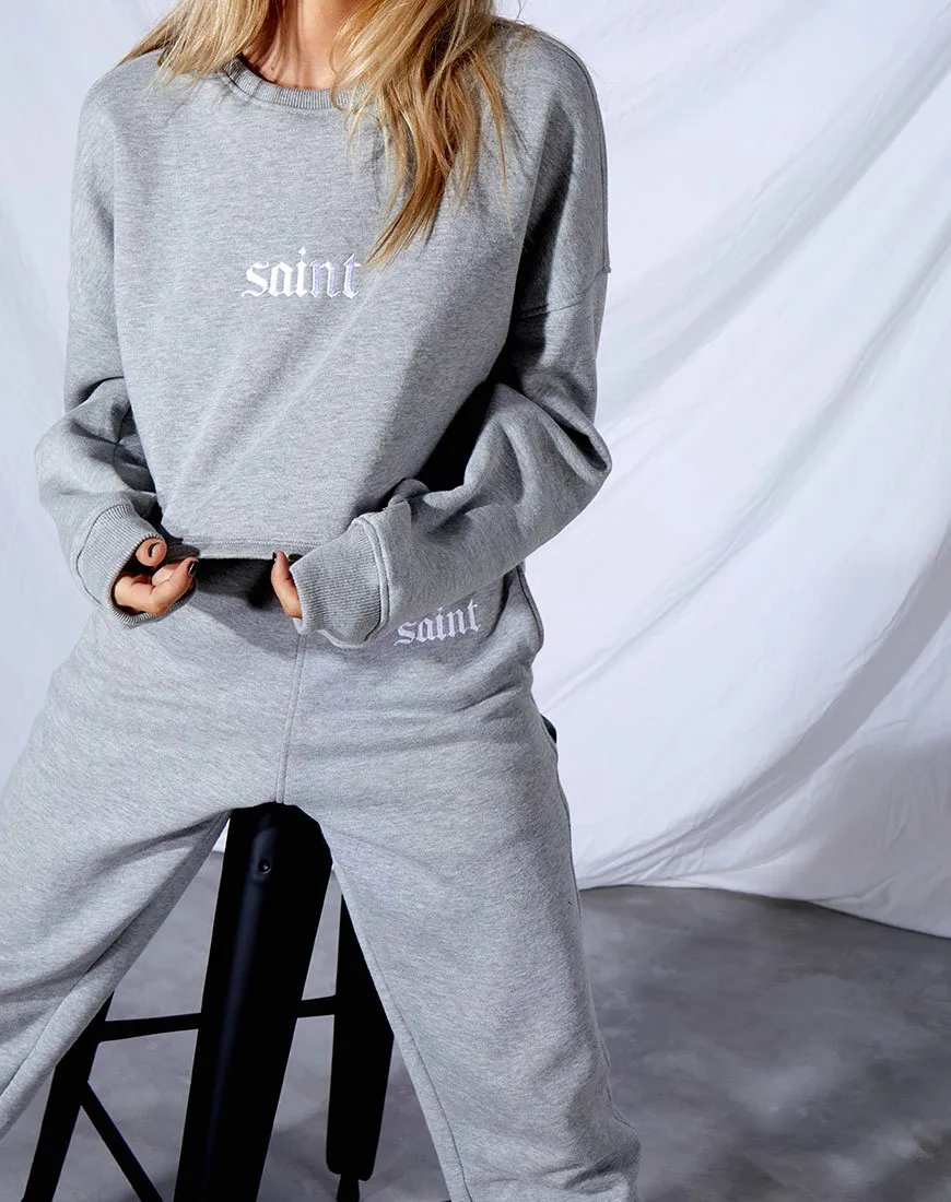 Basta Jogger in Grey Marl 'Saint' Embro