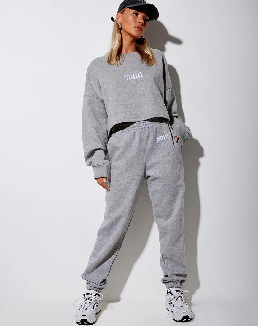 Basta Jogger in Grey Marl 'Saint' Embro