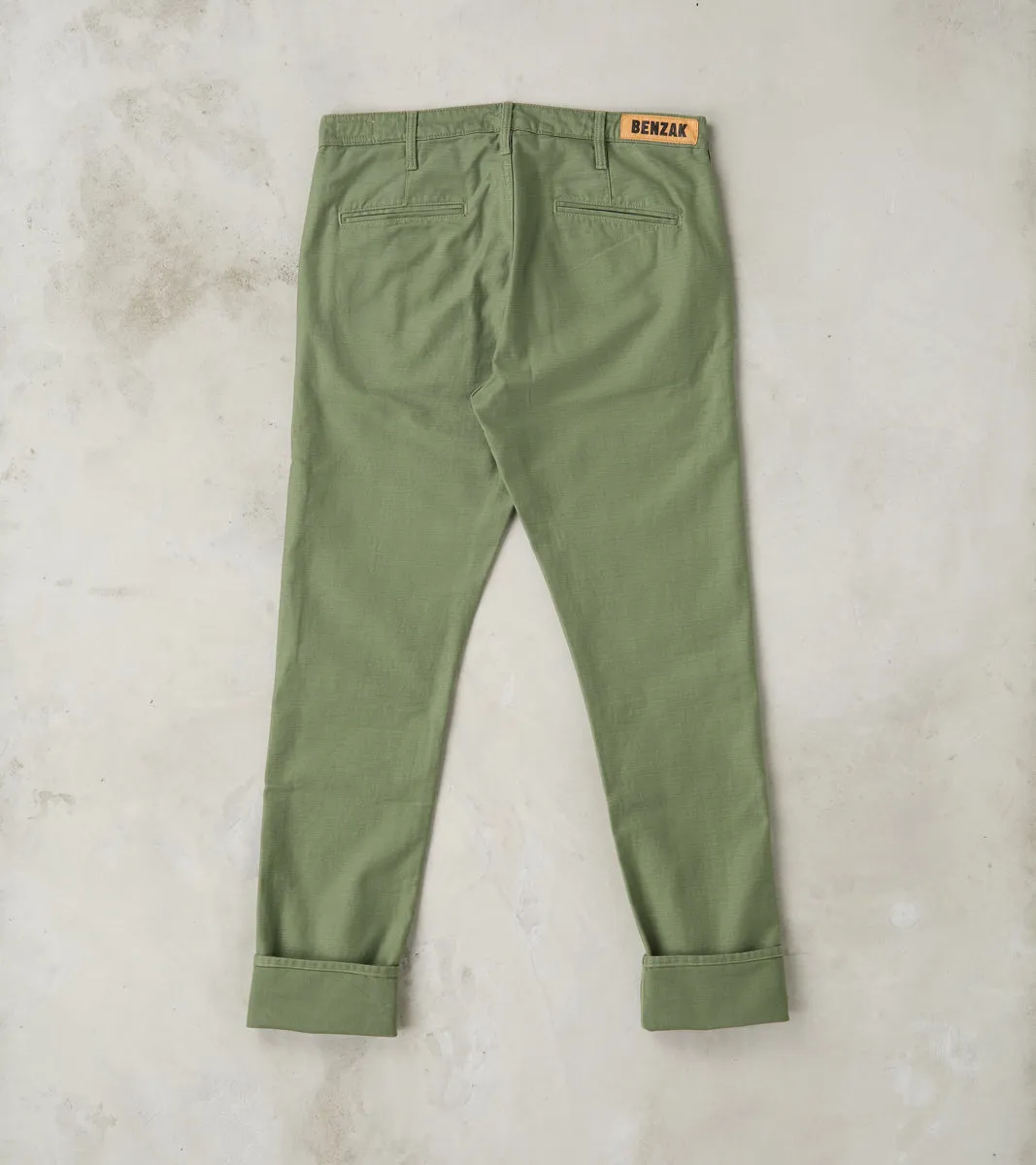 BC-01 New Tapered Chino - 10oz Army Green Military Twill