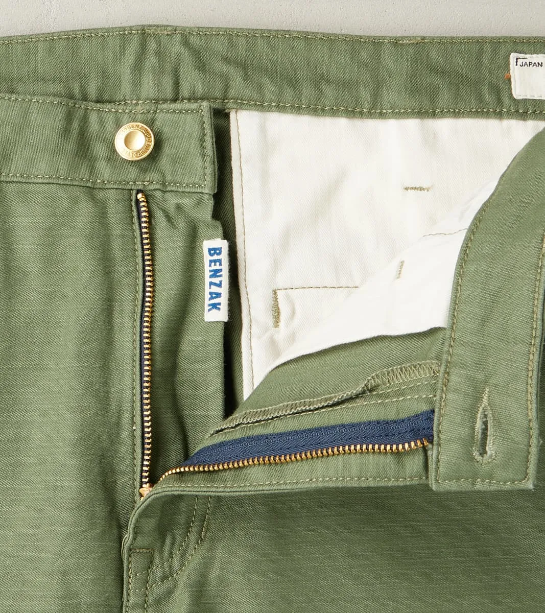 BC-01 New Tapered Chino - 10oz Army Green Military Twill