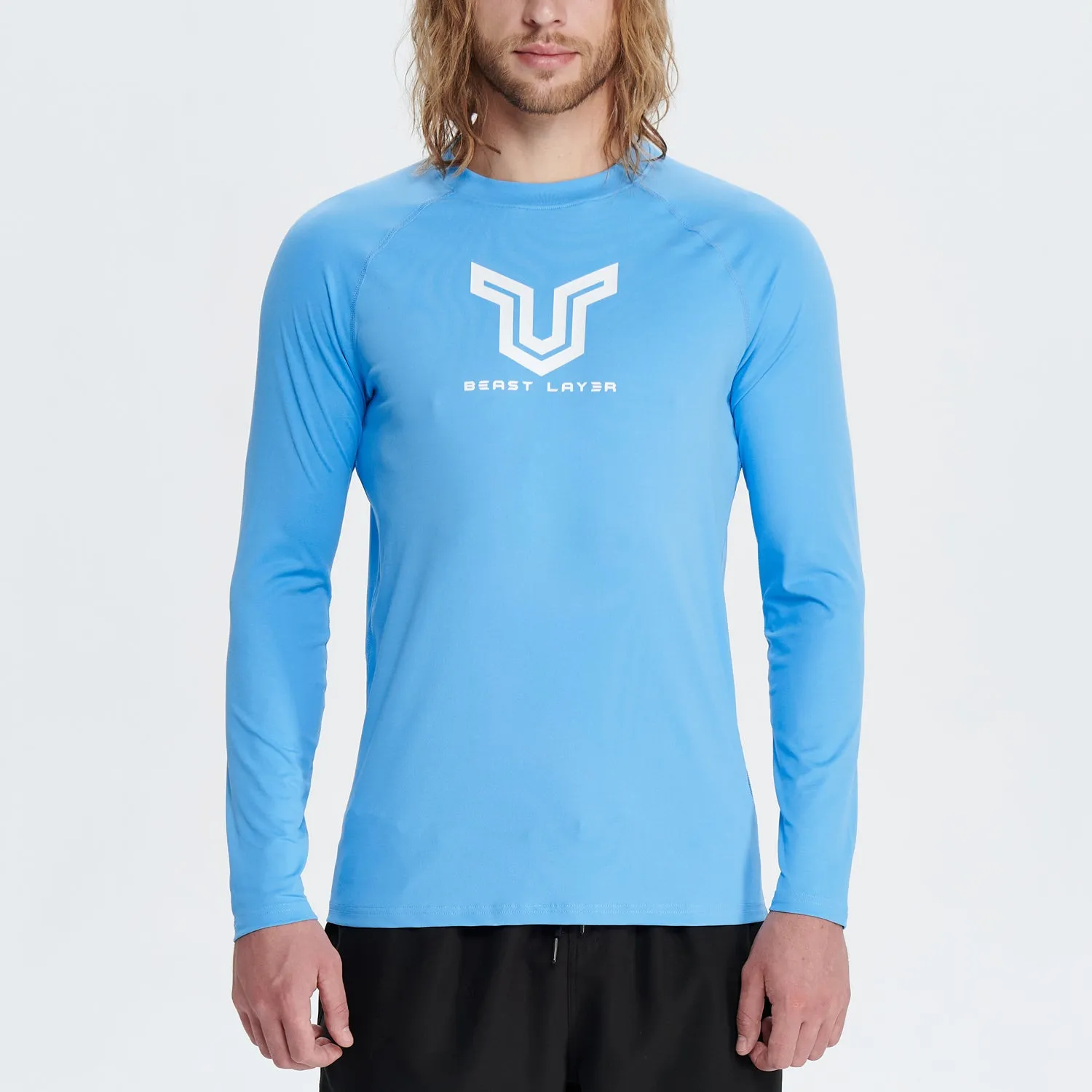 Beast Surf Shirt UPF50  Rash Guard for Men - Blue