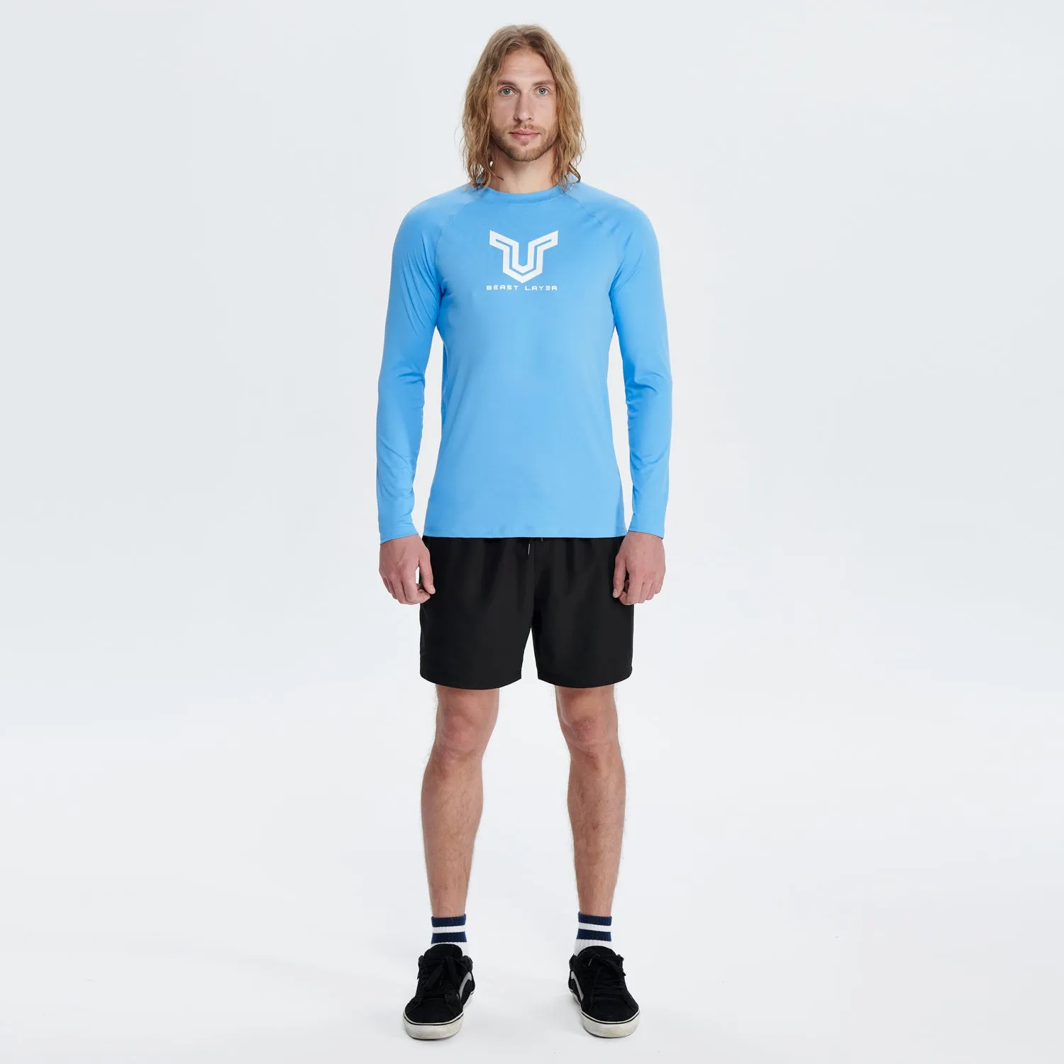 Beast Surf Shirt UPF50  Rash Guard for Men - Blue