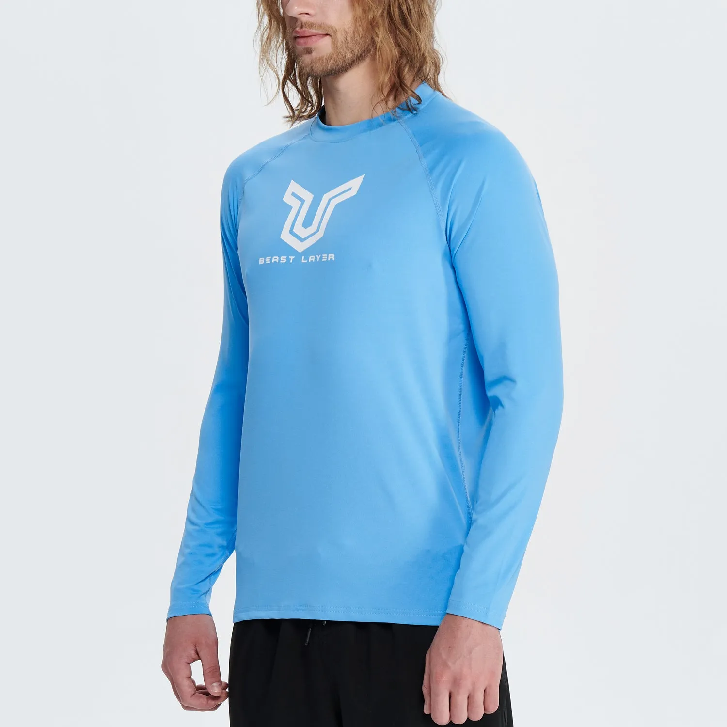 Beast Surf Shirt UPF50  Rash Guard for Men - Blue