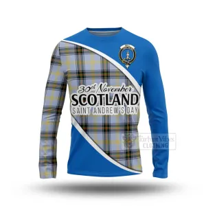 Bell Family Crest Tartan Long Sleeve T-Shirt Celebrate Saint Andrew's Day in Style