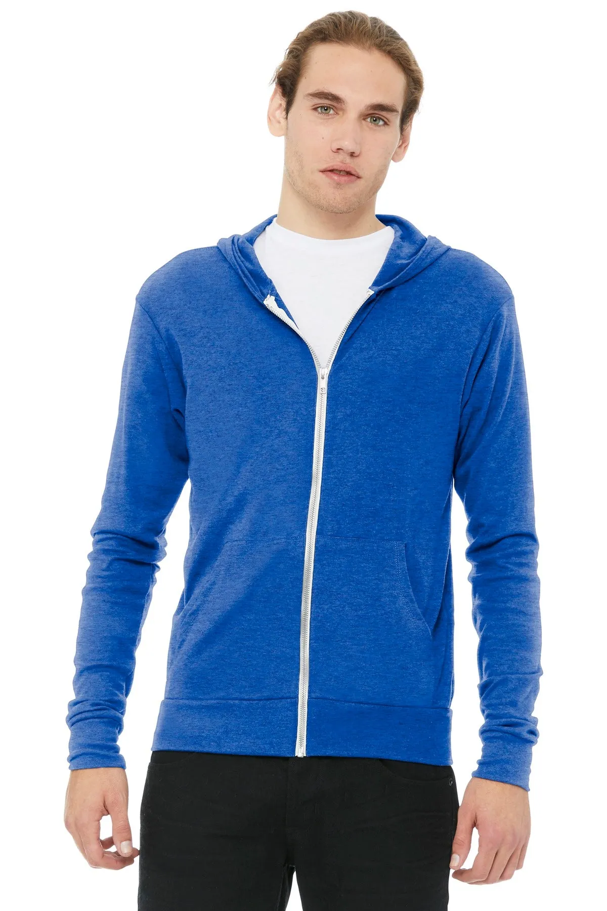 BELLA CANVAS ® Unisex Triblend Full-Zip Lightweight Hoodie. BC3939