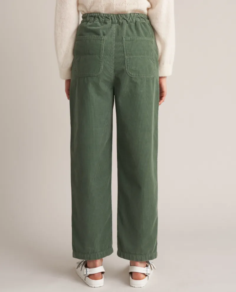 Bellerose Pasop Eucalyptus Green Cord Trousers