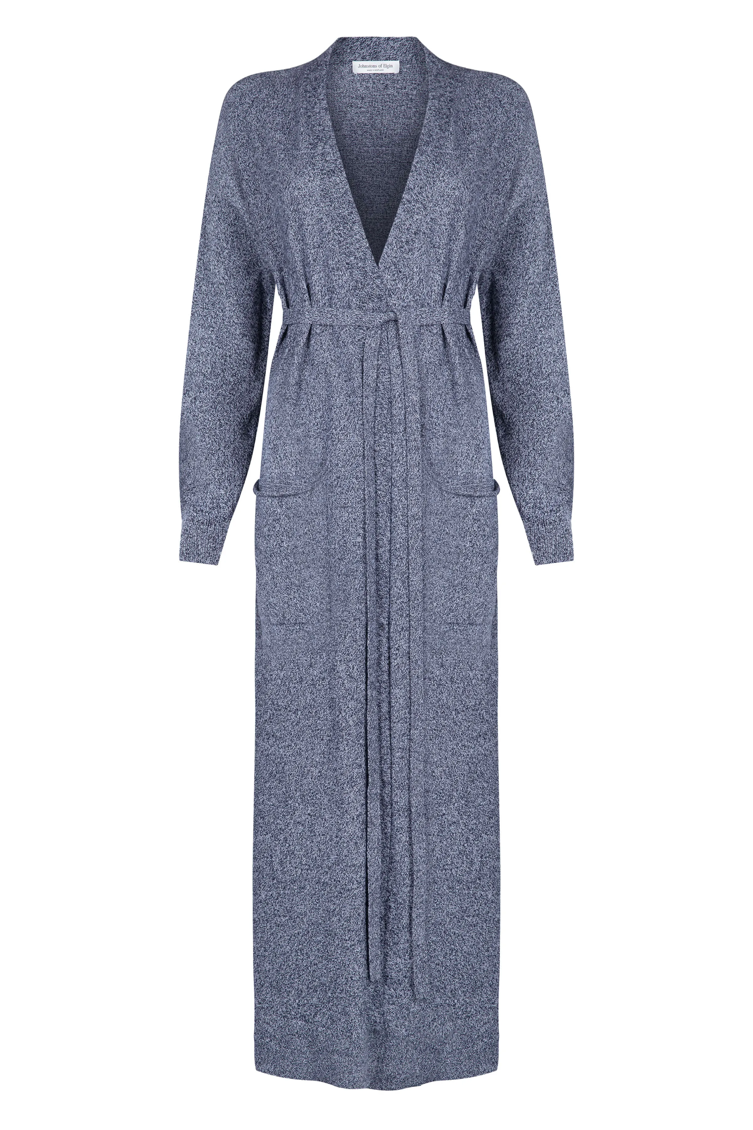 Belted Long Cashmere Cardigan