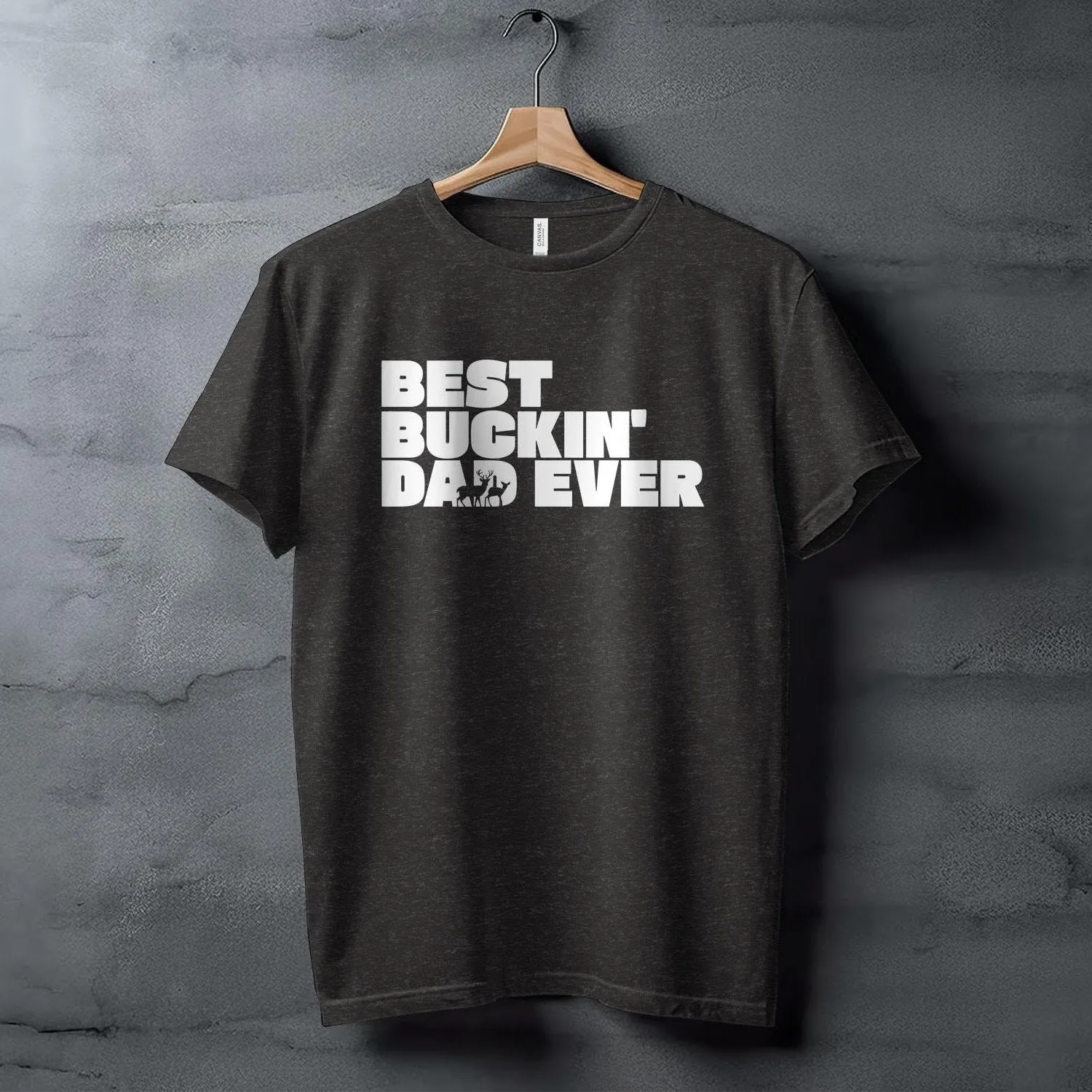 Best Buckin' Dad Ever T-Shirt, Father's Day Hunting Shirt, Funny Deer Graphic Tee, Gift for Dad