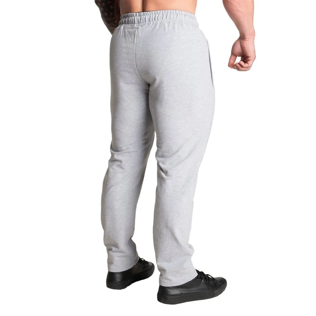 Better Bodies Graphic Standard Sweatpants - Light Grey Melange