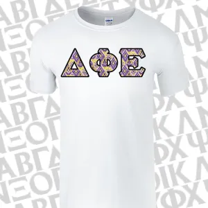 Bid Day Special - Sorority Panoramic Pattern Printed Tee - Jerzees 21MR - SUB