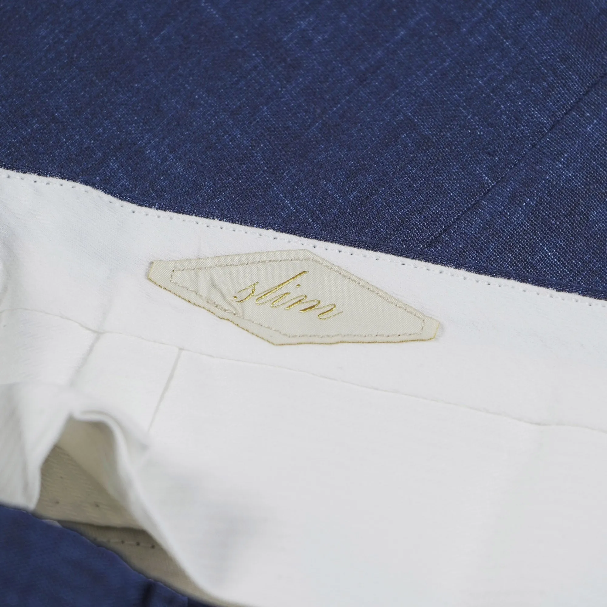 Birglia Linen Formal Trousers - Blue