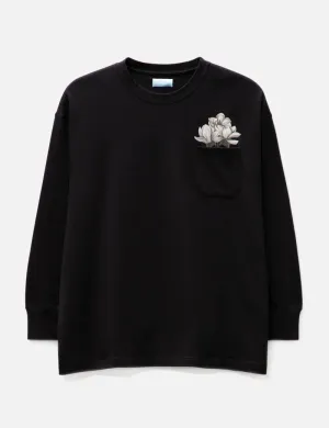 Black Flower Long Sleeve T-shirt