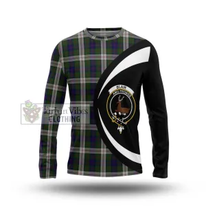 Blair Dress Tartan Long Sleeve T-Shirt with Family Crest Circle Style