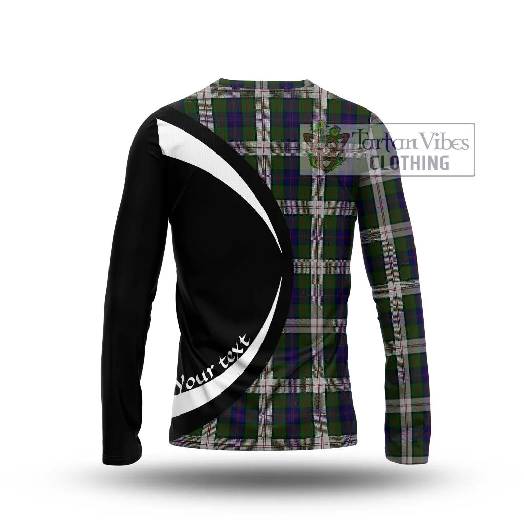 Blair Dress Tartan Long Sleeve T-Shirt with Family Crest Circle Style