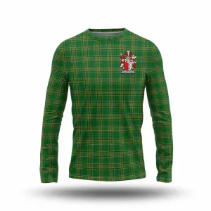 Blanchfield Irish Clan Tartan Long Sleeve T-Shirt with Coat of Arms