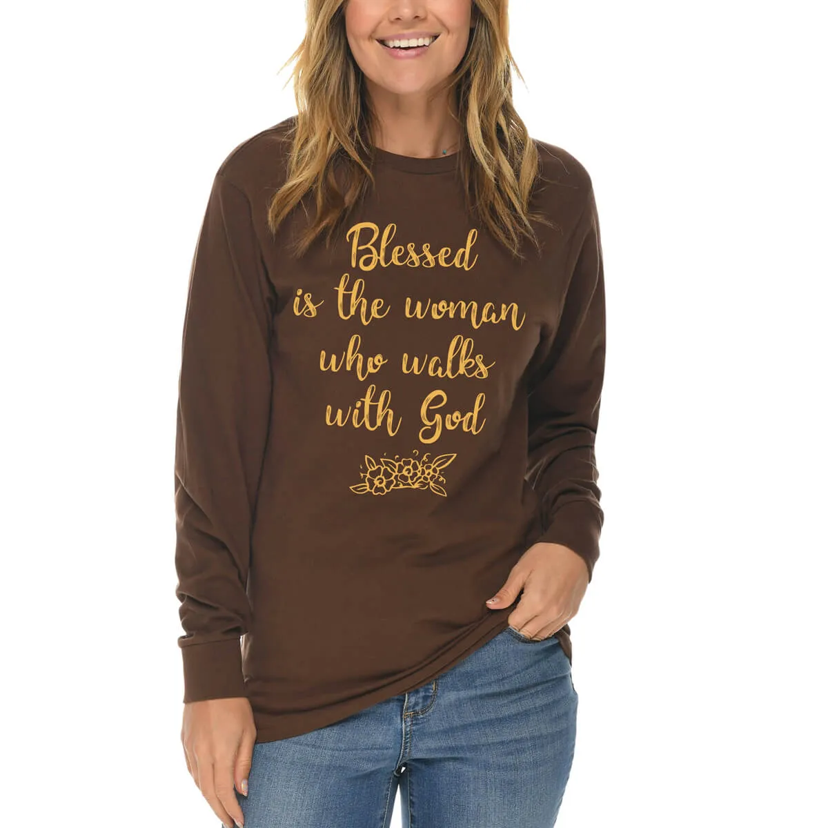 Blessed Is The Woman Who Walks With God Long Sleeve T Shirt