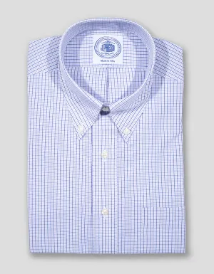 BLUE MULTI TATTERSAL DRESS SHIRT