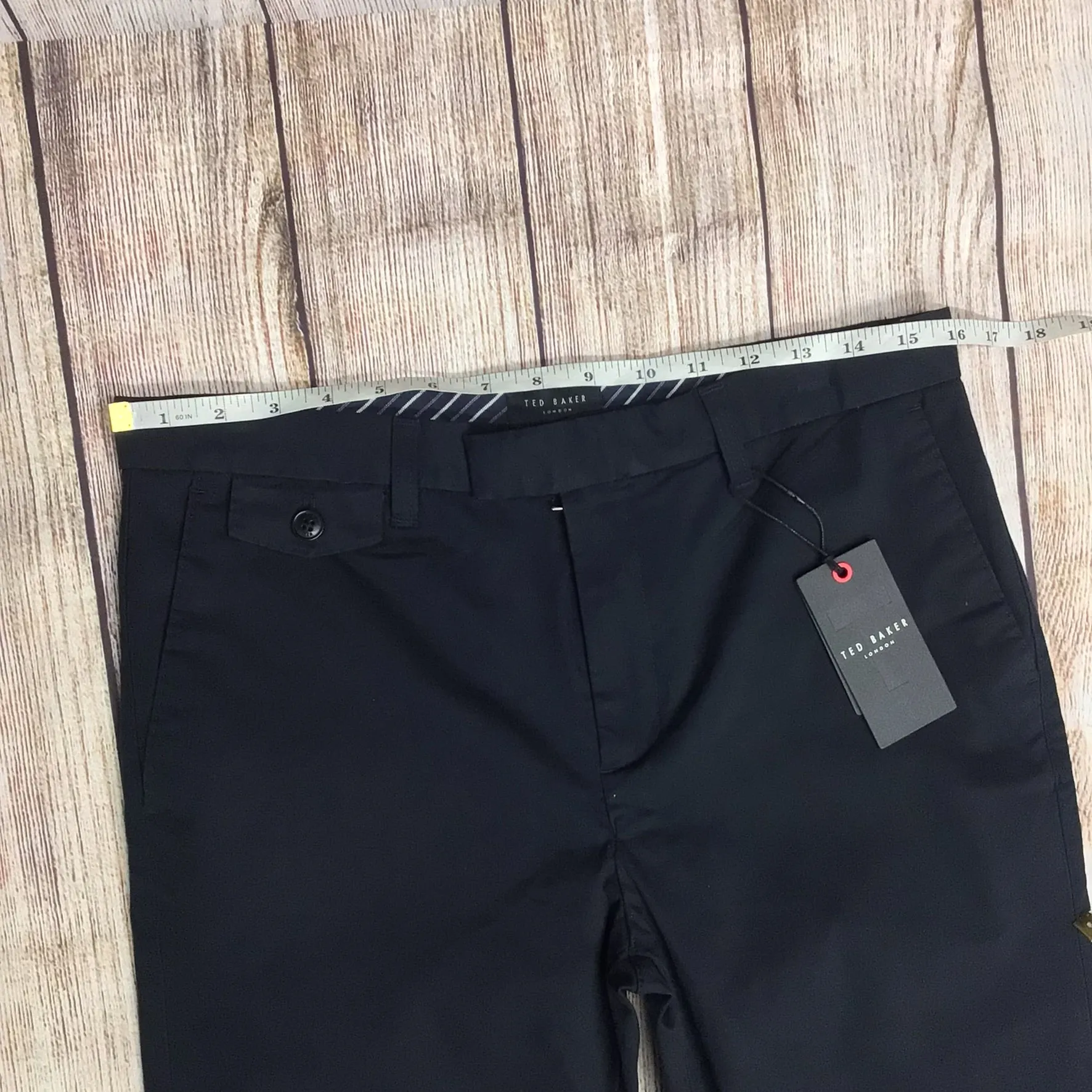 BNWT Ted Baker Dark Navy Blue Ted Genay Slim Chino Trousers Size 30S