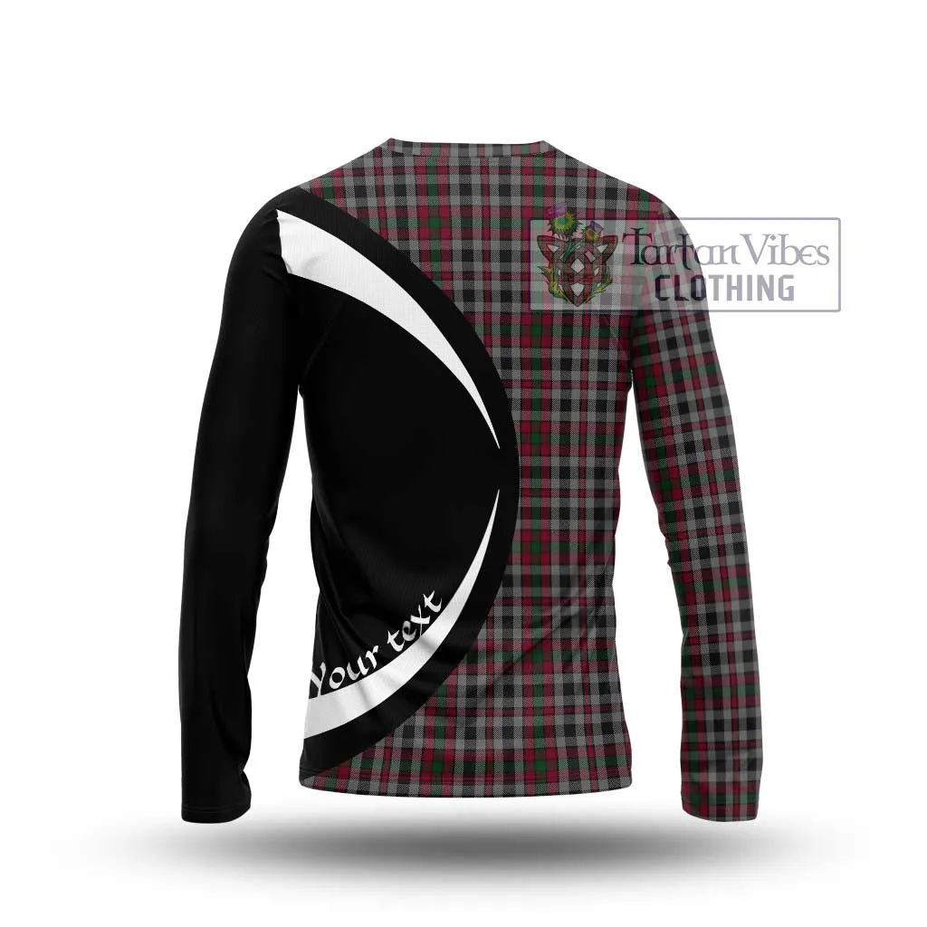 Borthwick Tartan Long Sleeve T-Shirt with Family Crest Circle Style