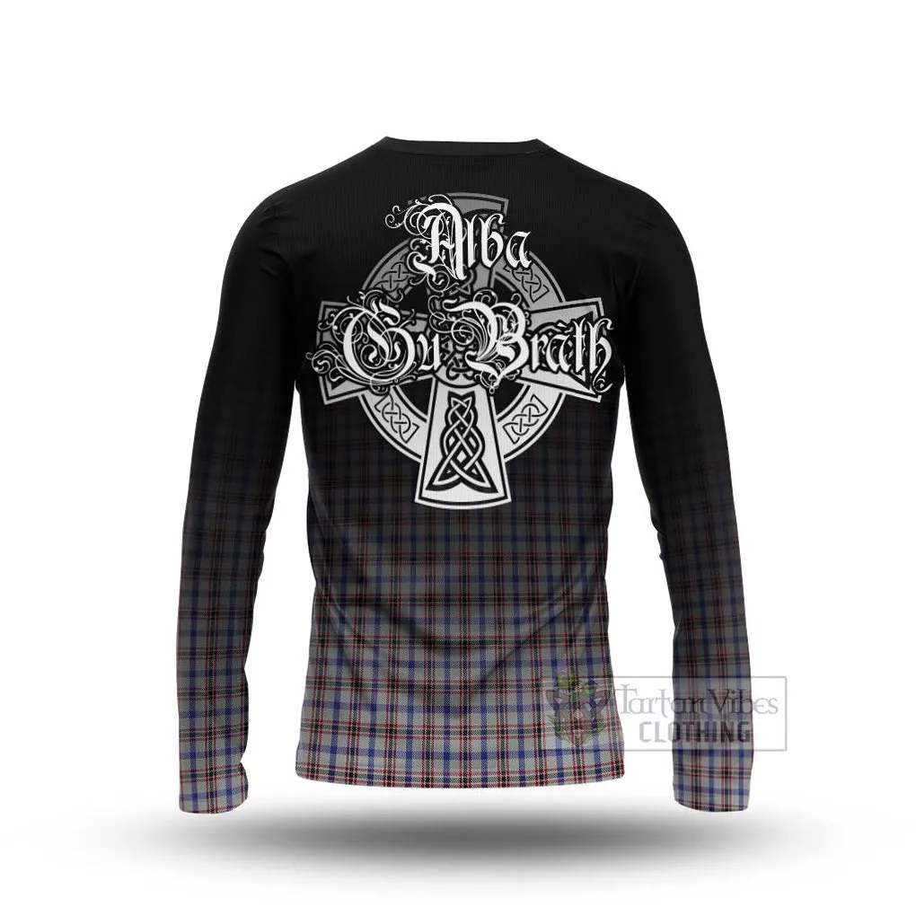 Boswell Tartan Long Sleeve T-Shirt Featuring Alba Gu Brath Family Crest Celtic Inspired