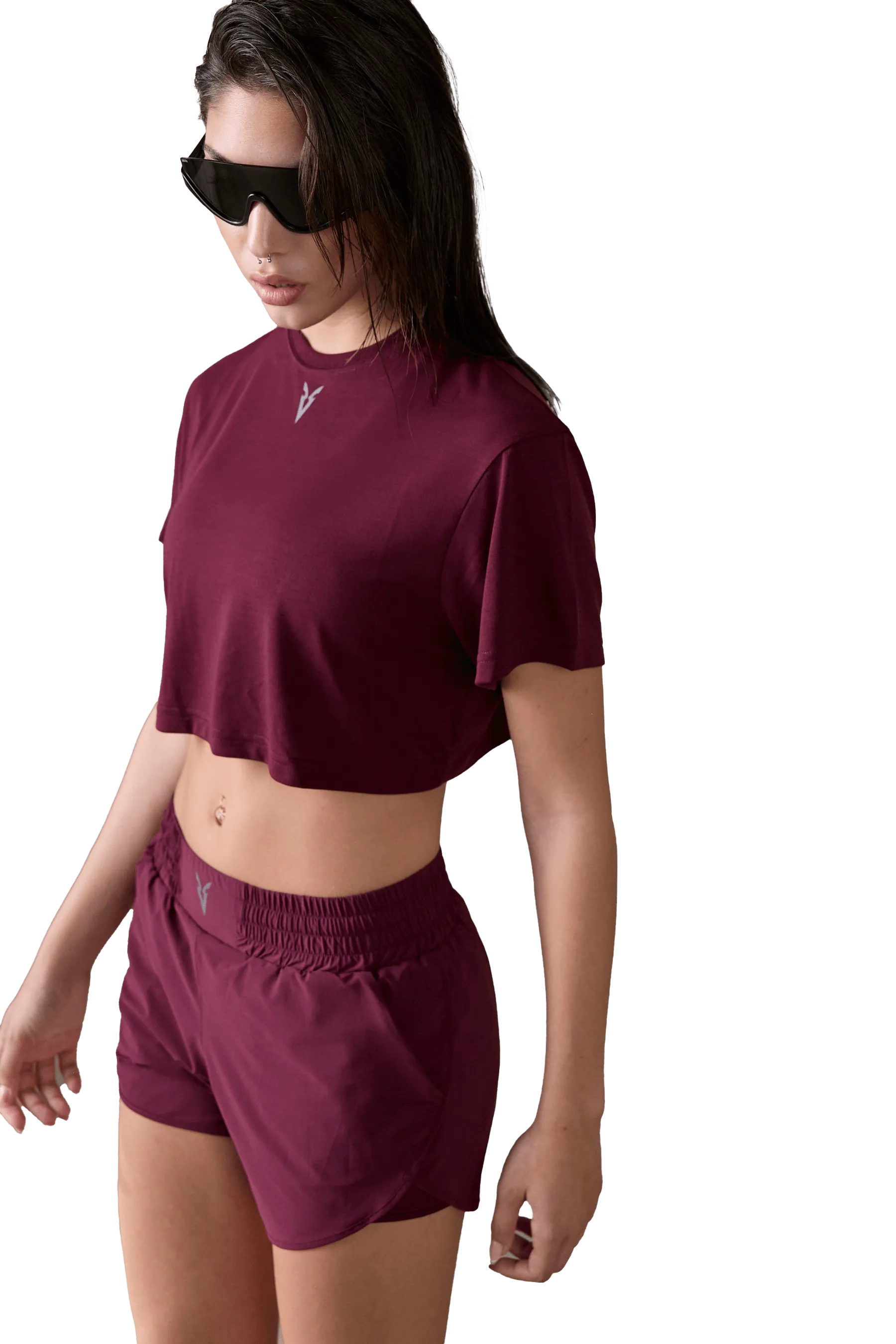 BOXY T-SHIRT - Burgundy