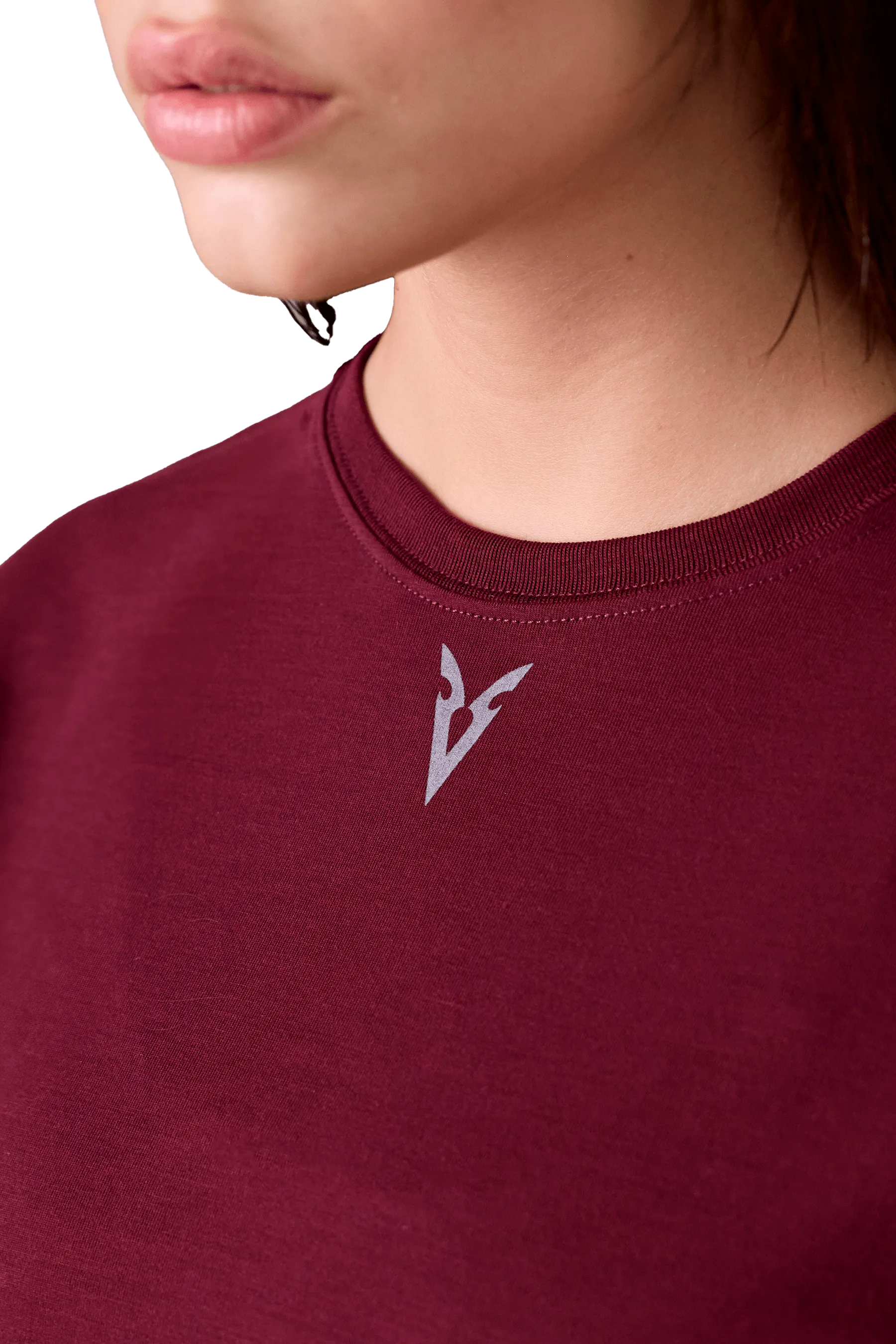 BOXY T-SHIRT - Burgundy