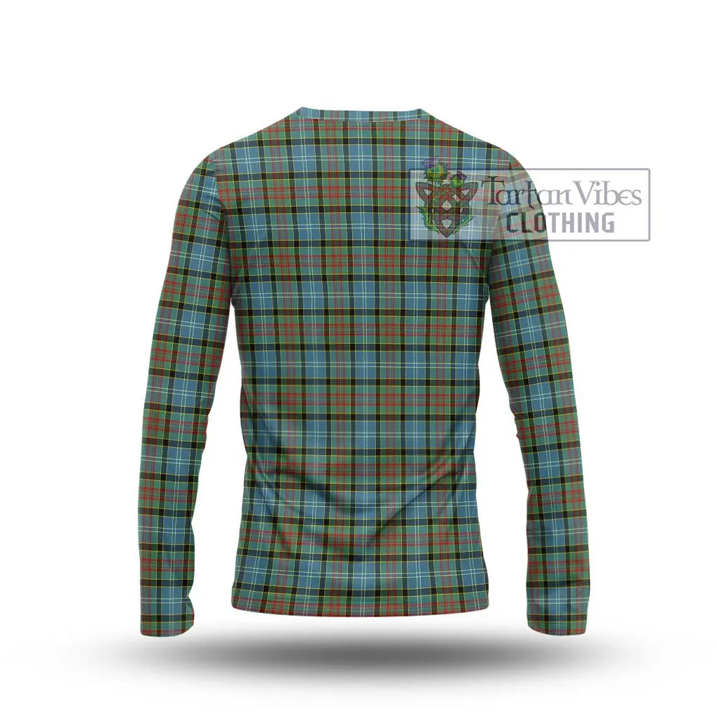 Brisbane Tartan Long Sleeve T-Shirt with Family Crest DNA In Me Style