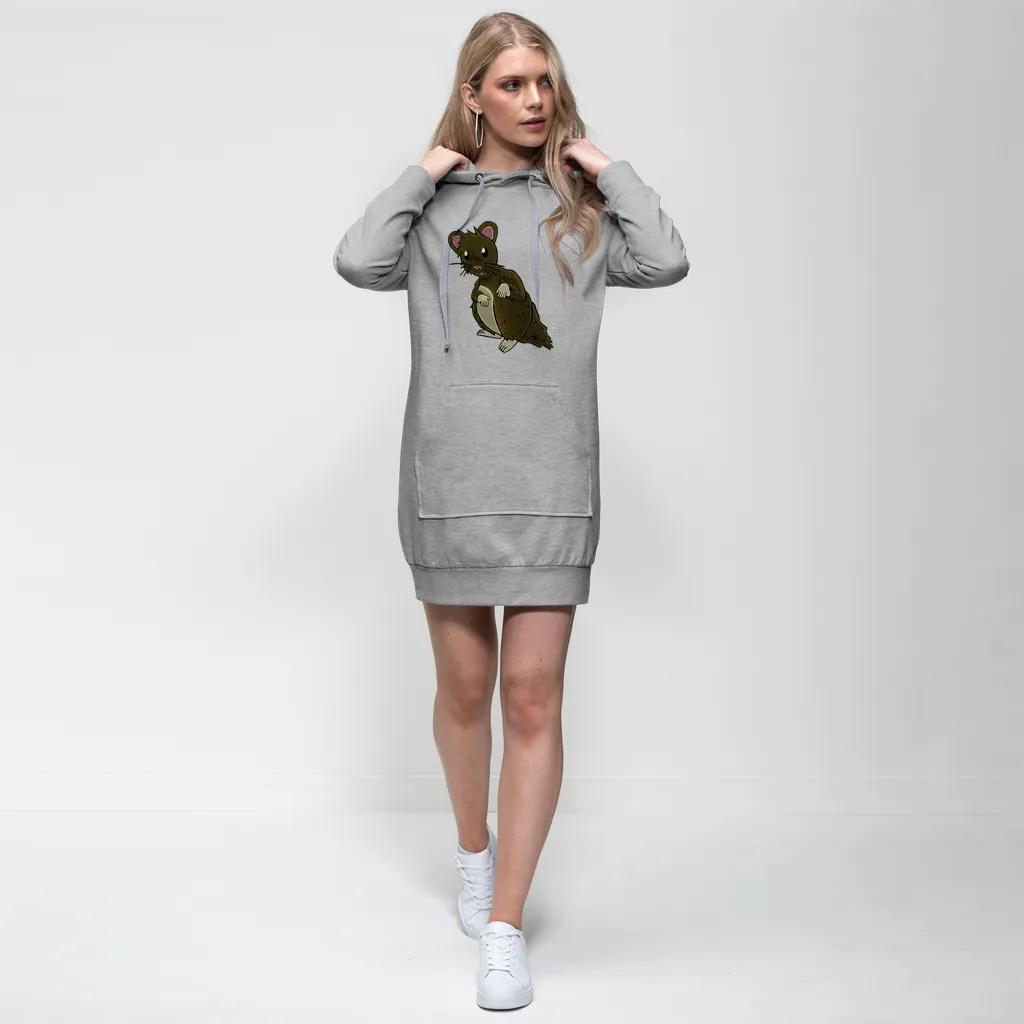 BrownHamster Premium Adult Hoodie Dress