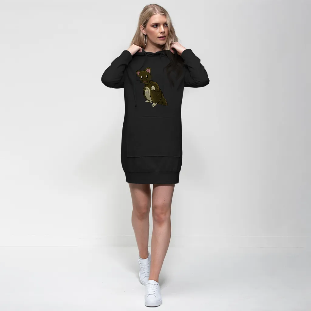 BrownHamster Premium Adult Hoodie Dress