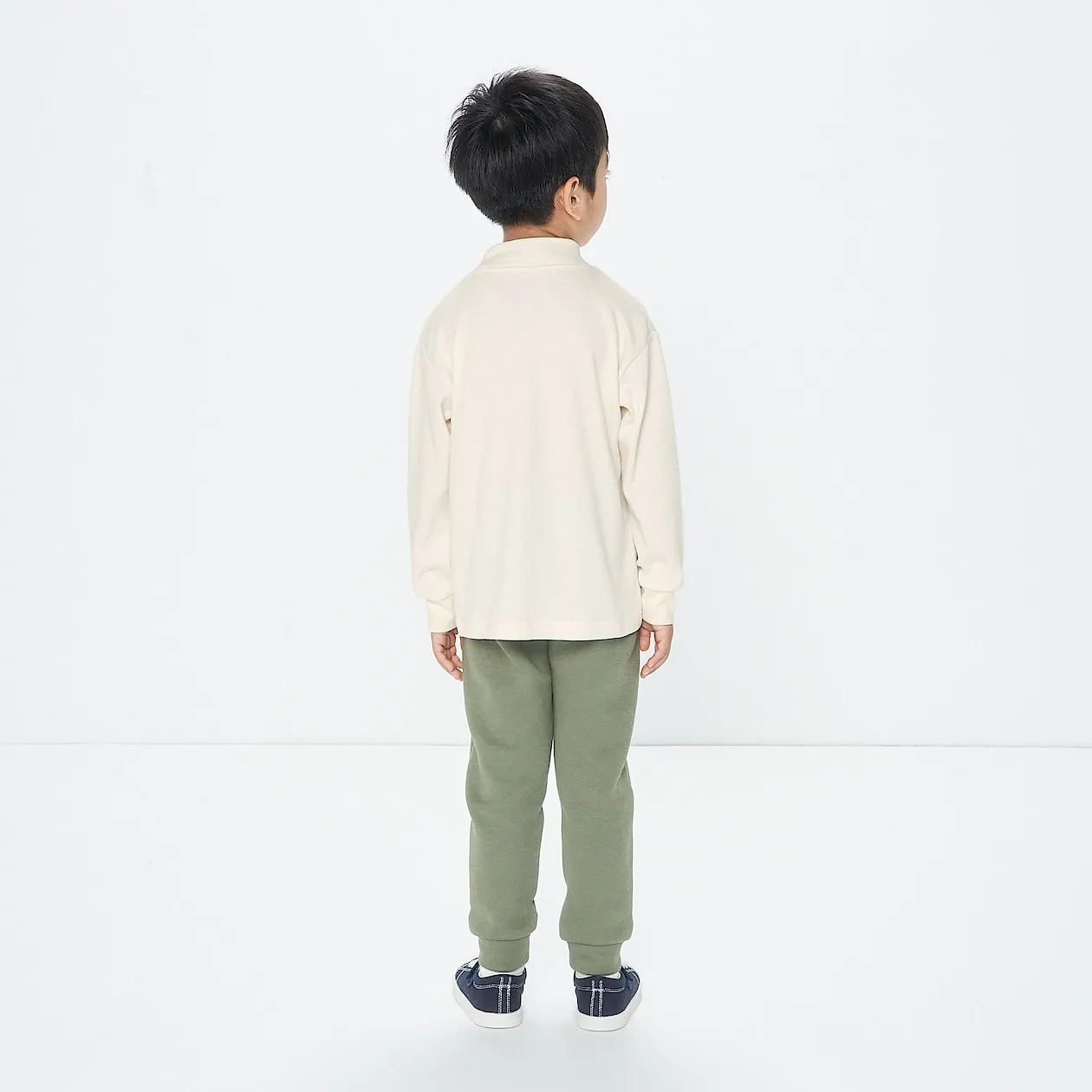 Brushed Interlock Mockneck Long Sleeve T-Shirt (5-14Y)