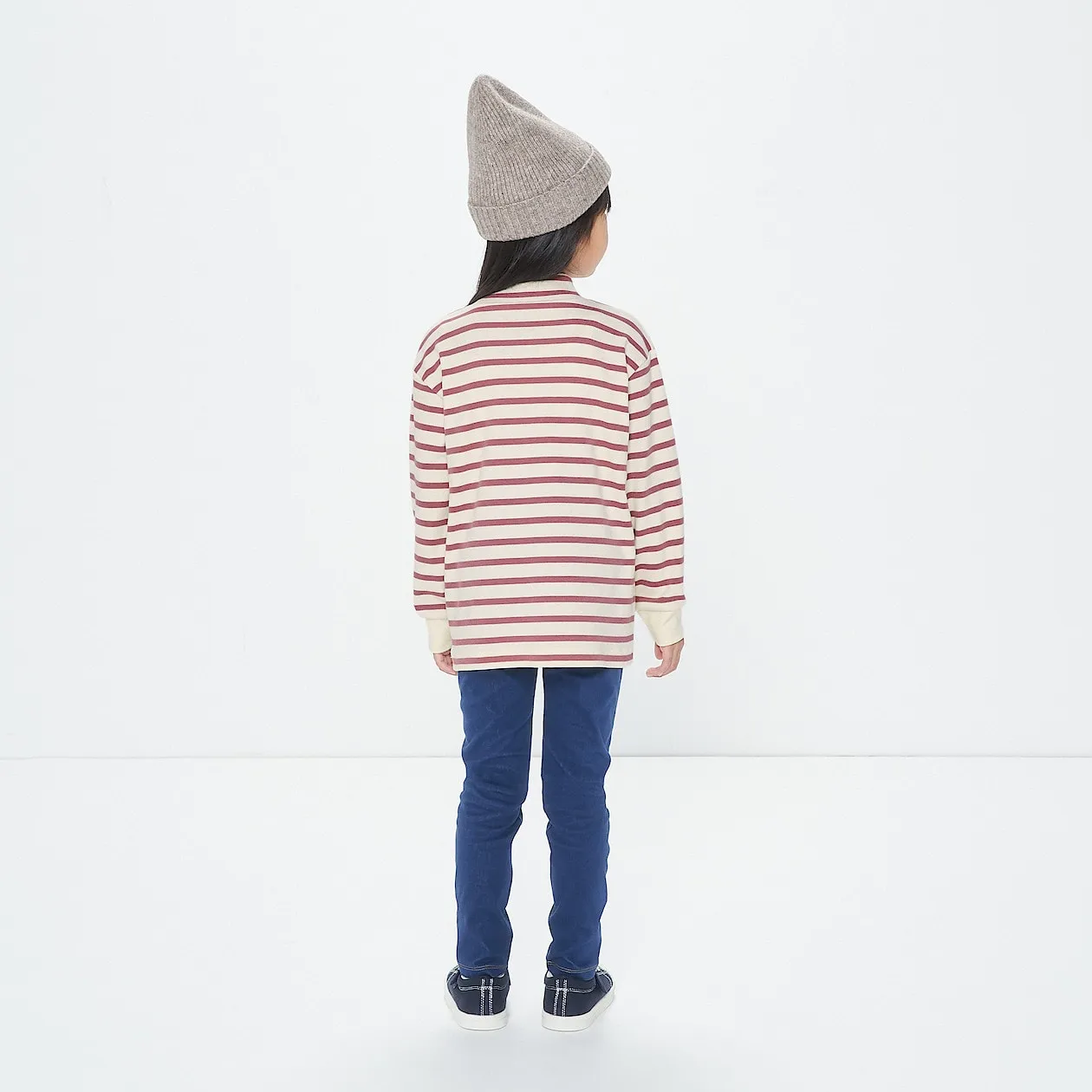 Brushed Interlock Mockneck Long Sleeve T-Shirt (5-14Y)