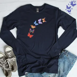 Butterflies in Flight Long Sleeve Tee