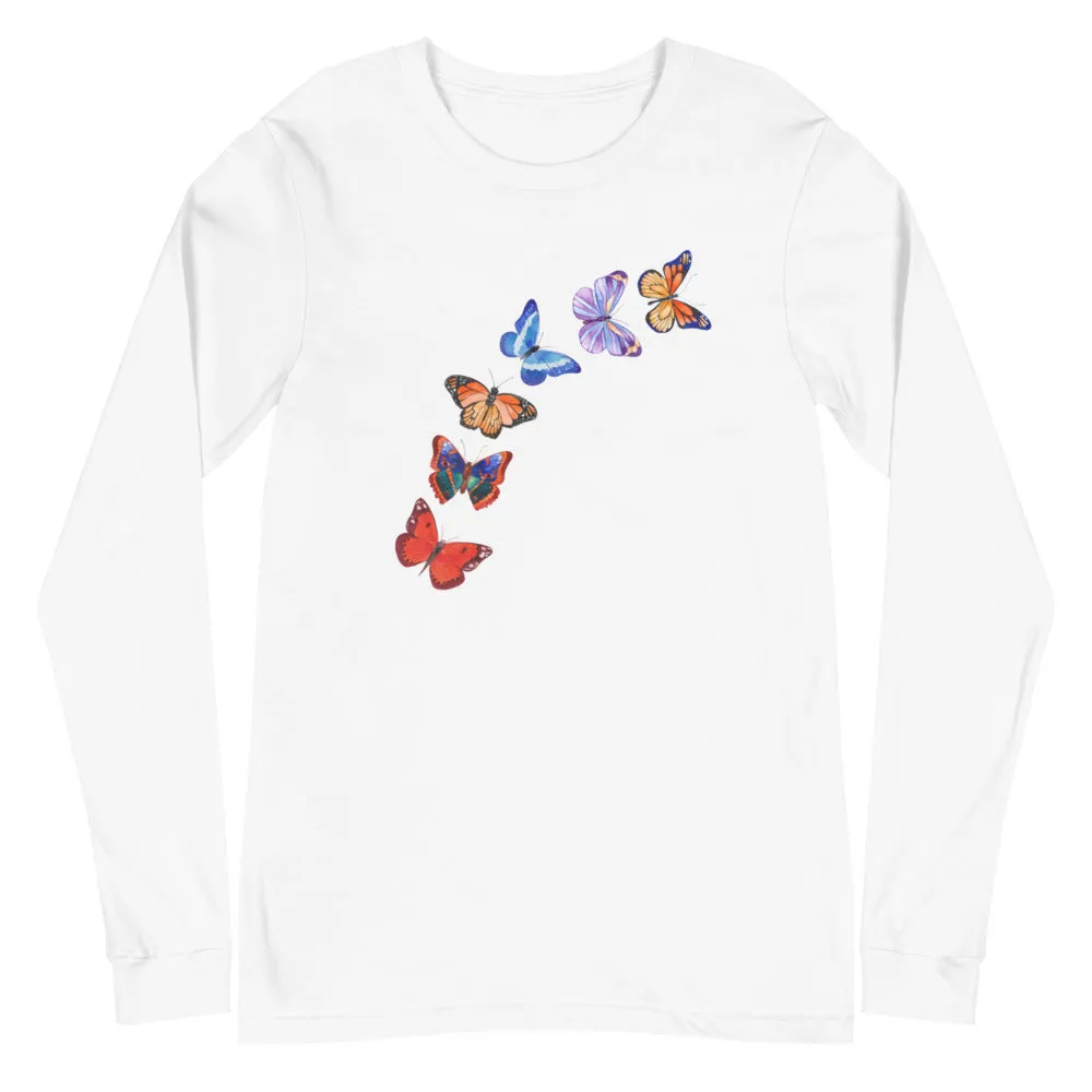 Butterflies in Flight Long Sleeve Tee